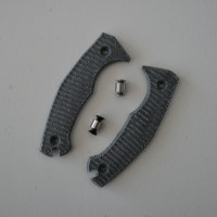 GMF1 scales black Micarta raindrop pattern