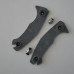 GMF1 scales black Micarta raindrop pattern