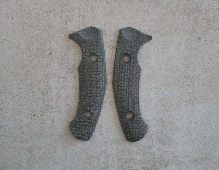 GMF1-XL Griffschalen Burlap Micarta