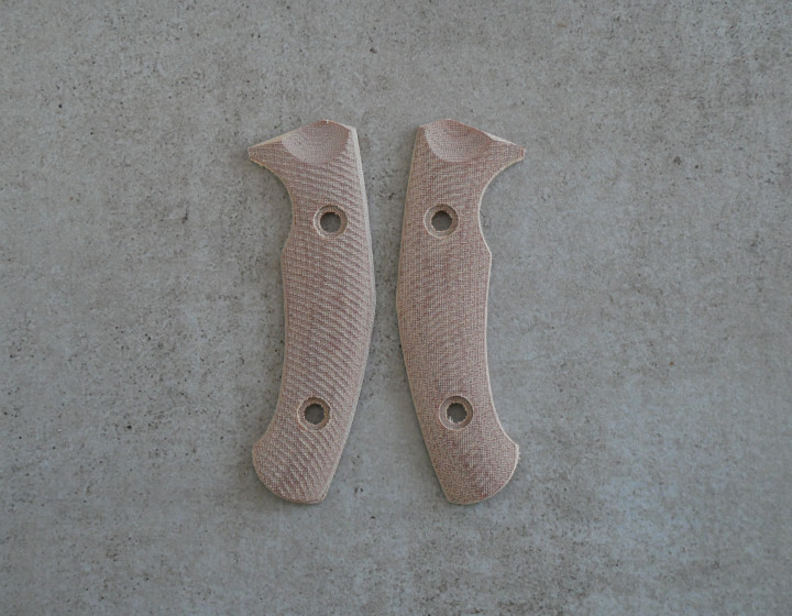 GMF1-XL Scales Linen Micarta Pattern