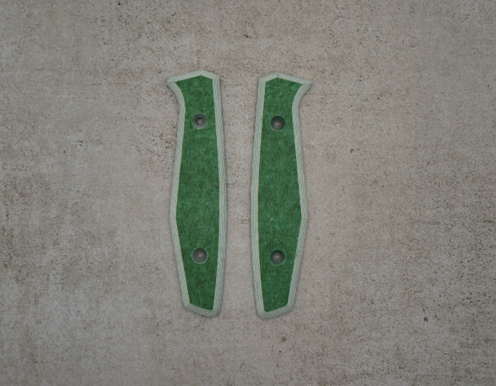 AK1 Griffschale Leinen Micarta grün